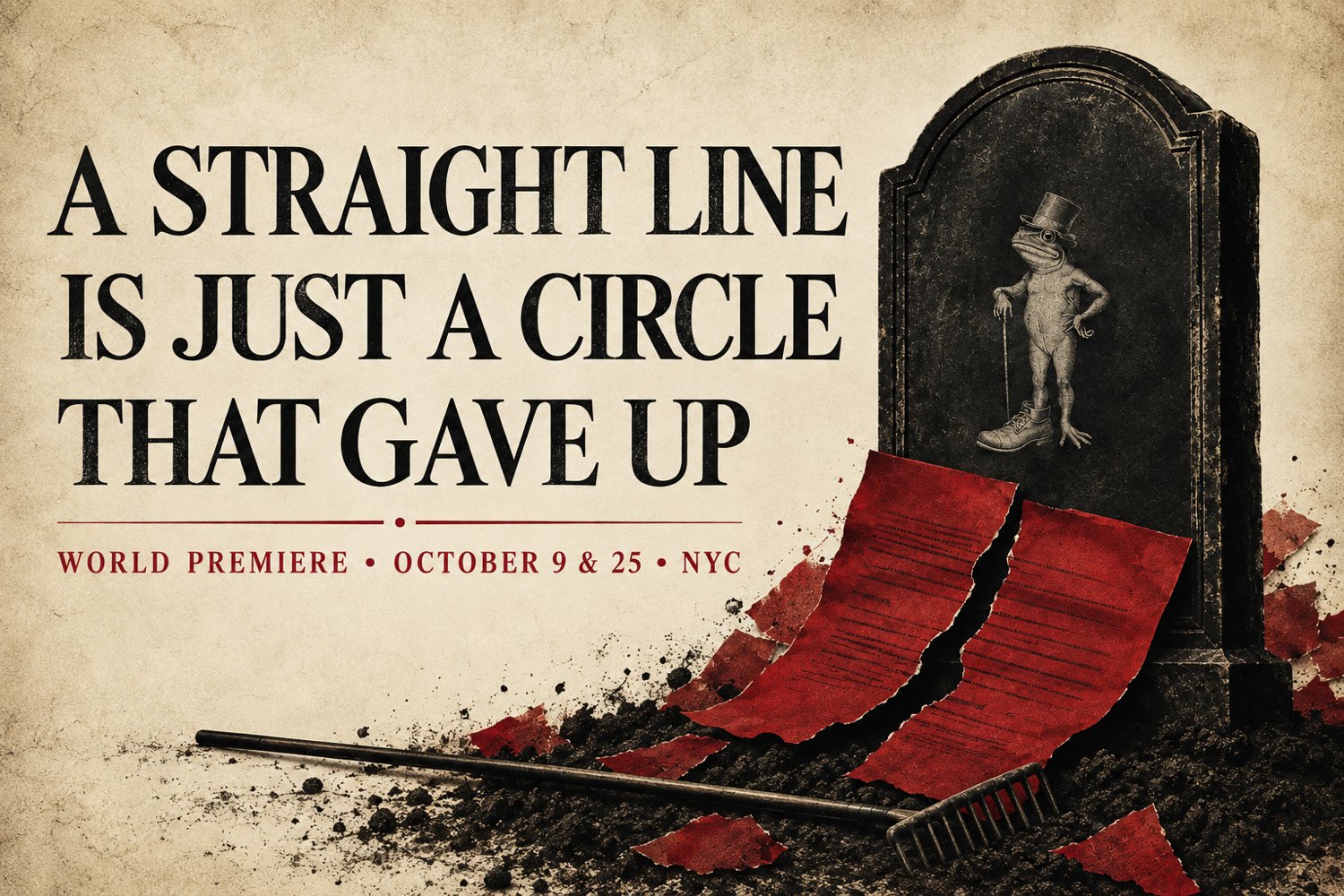 A Straight Line Is Just a Circle That Gave Up — World Premiere, NYC